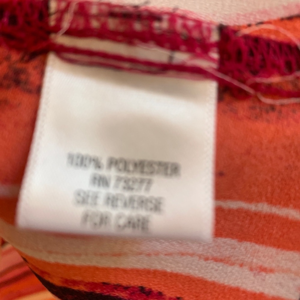 Apt. 9 Pink Multi-Stripe Sleeveless Blouse Size XL - Picture 4 of 4